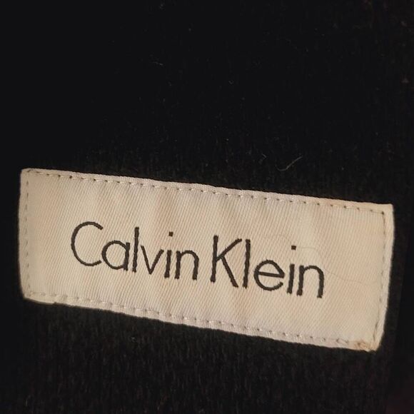 Calvin Klein Double Breasted Pea Coat Black Wool Blend XS - Picture 10 of 14